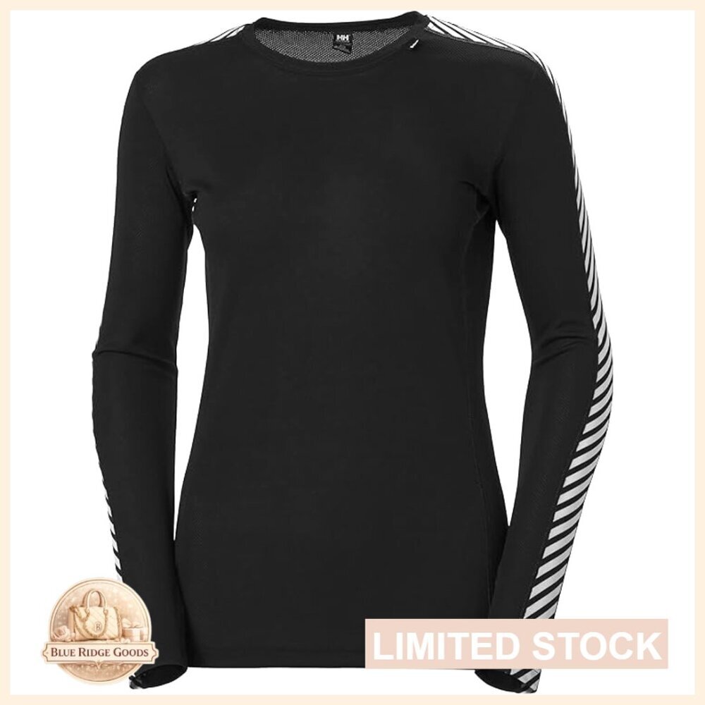 Performance Base Layer Crew Top Lightweight Moisture Wicking Thermal Athletic